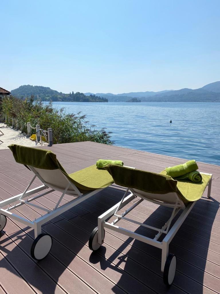 La Playa Cottage Con Spiaggia Privata Pettenasco Ngoại thất bức ảnh